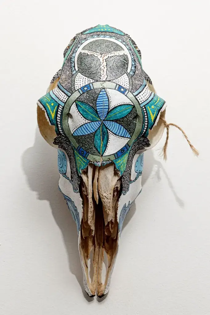 Crâne bleu